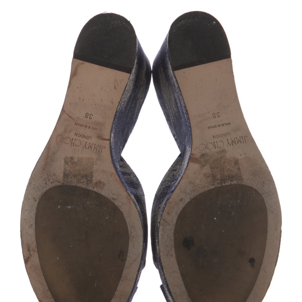 Jimmy Choo Blue Wedge Sandals and Mules - Bundle for both - Picture 5 of 12